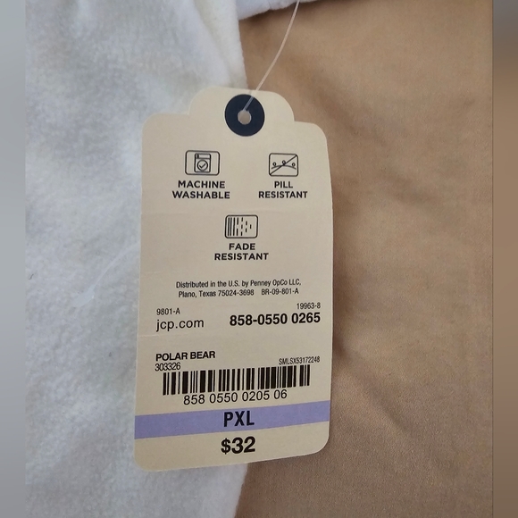 𝐒𝐭 𝐉𝐨𝐡𝐧'𝐬 𝐁𝐚𝐲 white fleece XL Petite 𝐑𝐞𝐭𝐚𝐢𝐥 $𝟑𝟐 New with tags - Picture 8 of 14